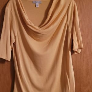 Dress Barn Yellow Light Weight Dress Shirt